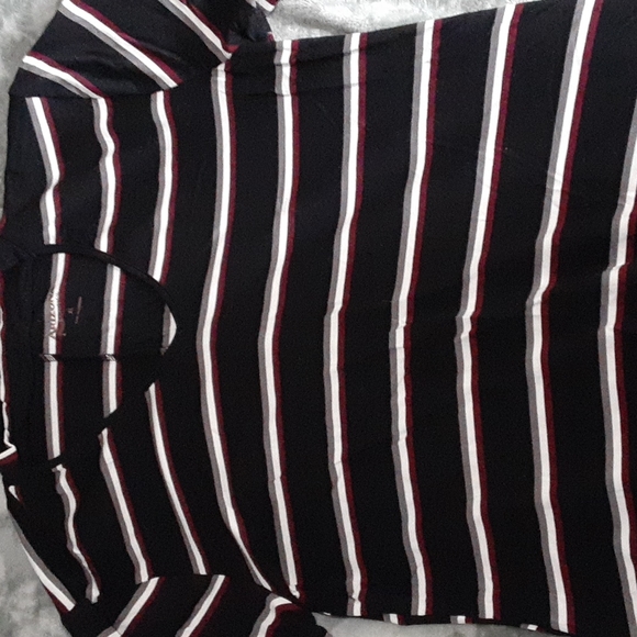 Striped Stretchy V neck dress - Picture 1 of 4